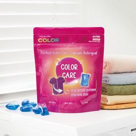 [MURO] Perfect Color Care Capsule Detergent Color 40EA – All-in-One Fabric & Color Protection for Vibrant, Long-Lasting Colors, Ideal for Multi-Color Laundry - Made in Korea